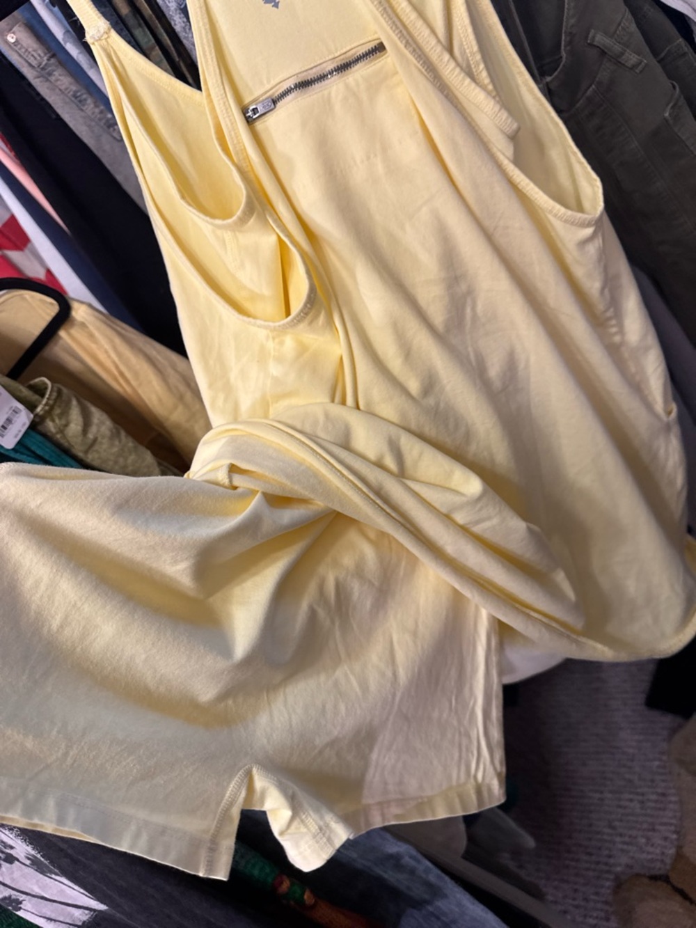 NWOT Free People FP Movement Hot Shot Mini Dress - sour citrus yellow - medium - Picture 9 of 10